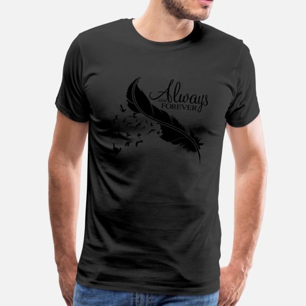 

always and forever t shirt men design 100% cotton euro size s-3xl clothes anti-wrinkle fashion spring autumn slim shirt