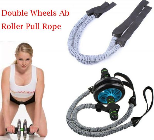 

resistance bands ab roller wheel pull auxiliary latex abdominal elastic rally belt hose ropes slimming sports fitness equipment