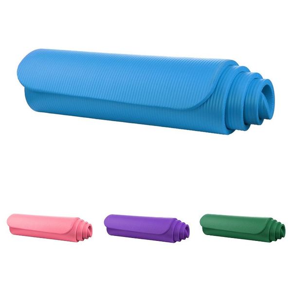

yoga mat 15mm thick exercise fitness physio pilates workout mat non slip colour:light pink
