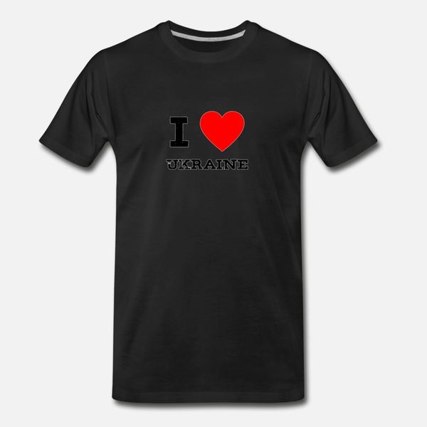 

i love ukraine t shirt men printing short sleeve round neck famous authentic spring letter shirt