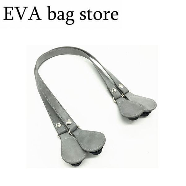 

1 pair new grey pu leather 68 cm bag handles for obag 2020