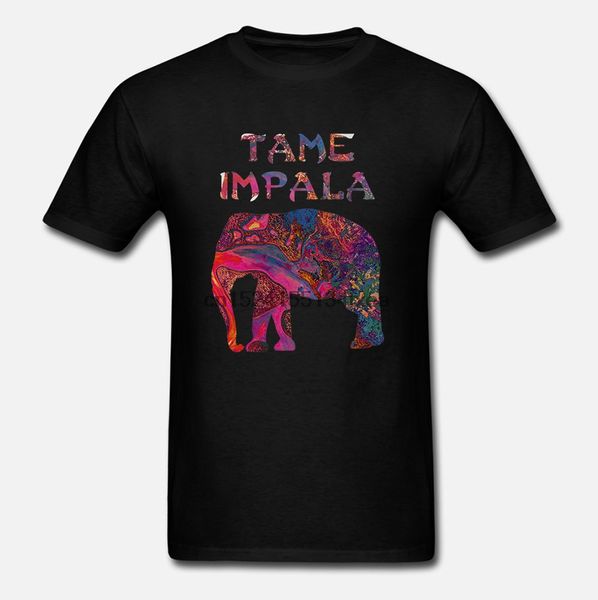

мужчины тенниски tame impala слон т рубашка (2) круто охладиться печатными футболки тройников верхними