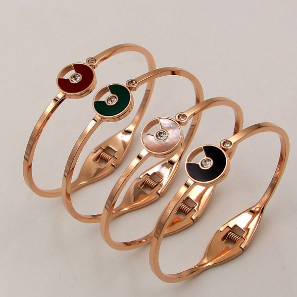 

pb21 новой мода несколько цветов ufo стиль trendsetter роза с каменным все матчем браслетом для леди подарков бесплатной доставки, Black