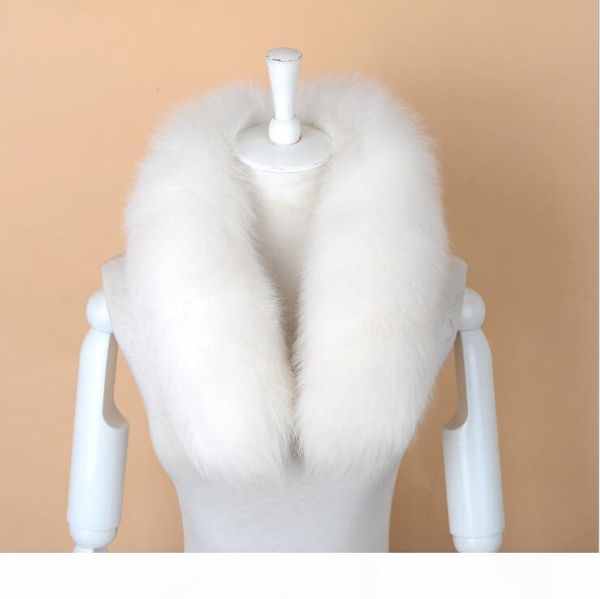

k мужчины женщины подлинная лисий мех шарф 100% real natural fox fur collar шарфы палантины хорошее качество меха кольцо глушитель d19011004, Blue;gray