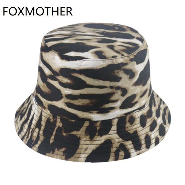 

women bucket new ladies buy print reversible leopard foxmother for fashion hats better unxfh mycutebaby007, Black;white