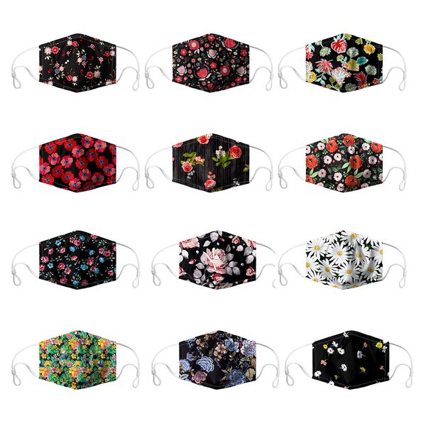 

new designer kids flower patternd face mask reusable mask suitable adjustable ear buckle fashionable and durable cotton mask