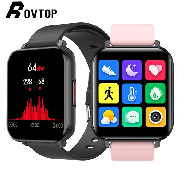 

1.55 inch smart watch men full touch fitness tracker blood pressure smart clock women bluetooth 5.0 smartwatch for xiaomi