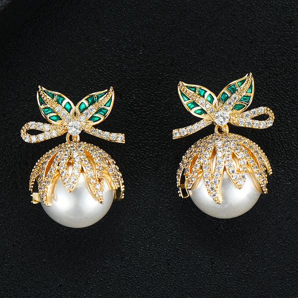 

оптовые серьги о себе модные женщины прекрасный дизайн для женщин девушки свадьба dubai люкс круглый круг pearls серьги 2019, Silver