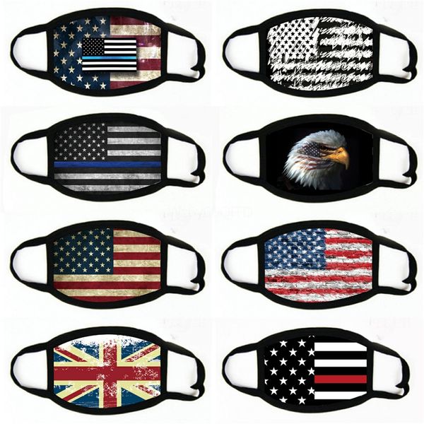 

1mask 2020 american election dustproof protective masks us flag mask#693, Black