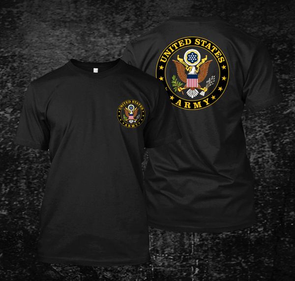 

united states army t-shirt men's 100% cotton short sleeve t shirt hip hop tees harajuku streetwear