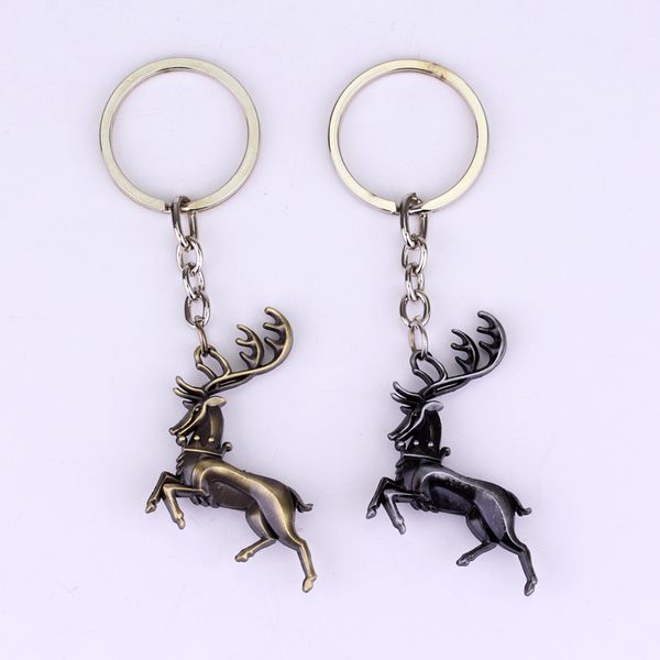 

movie seriers keychain house baratheon keyring pendant song of and fire alloy key rings present gift, Silver