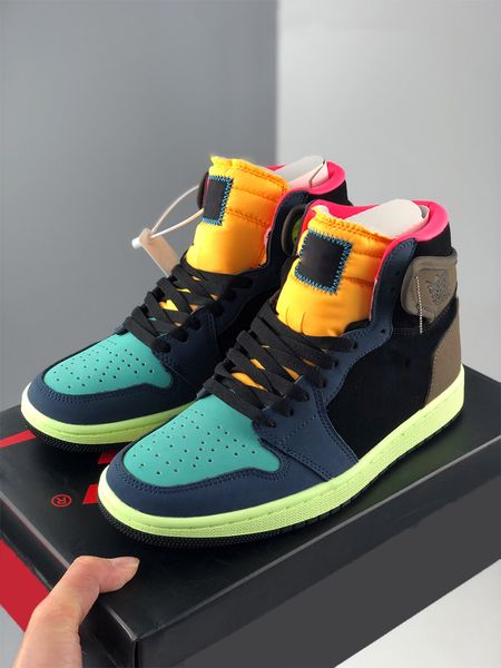 

1 high og bio hack baroque brown men women basketball shoes black laser orange pink mens ladies trainer size 5.5-11, White;red