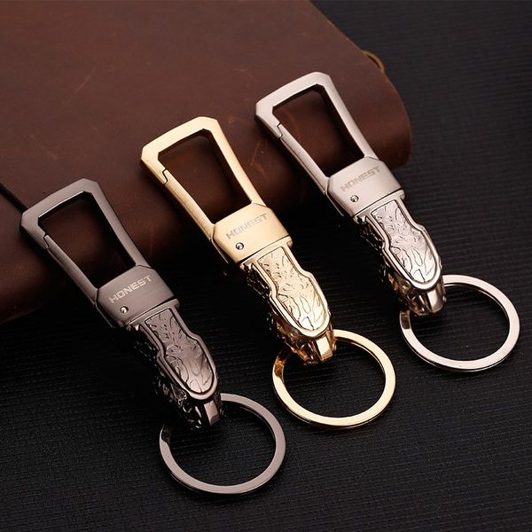 

leopard head model keychains key holder key chain ring chains zinc alloy automobiles car styling car accessories creative gift, Silver