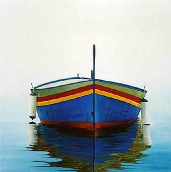 

still life little boat on pond wall decor handcrafts /hd print oil painting on canvas wall art canvas pictures 200826