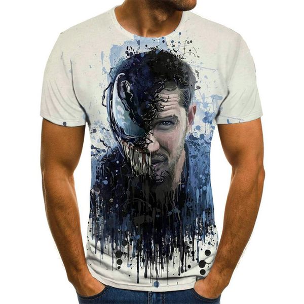 

new male 3d venom 3d print shirts funny humor aesthetic men clothing