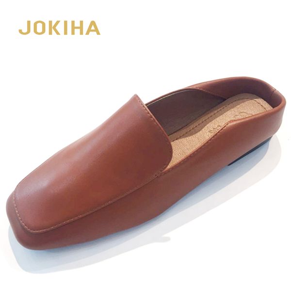 

2020 brand designer women slippers slip on mules flat heel casual shoes british classic slides summer footwear, Black