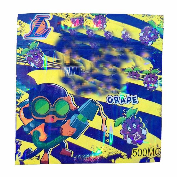 

2020 selling edibles packaging bag empty resealable gummy packaging 500mg 350mg candy mylar zipper plastic bag smell proof mylar bags