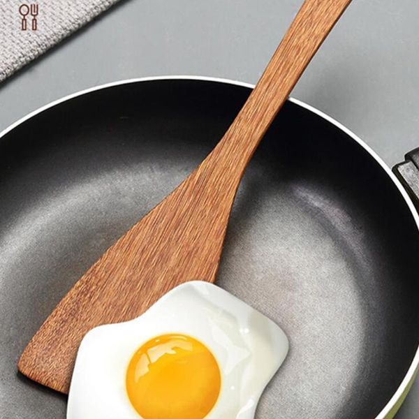 

spoons portable practical retro durable useful wooden spoon serving scoop wood tableware for restaurant