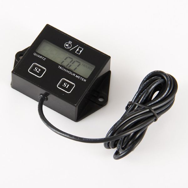 

tachometer digital rpm hour tach meter lcd display for bike motorcycle boat