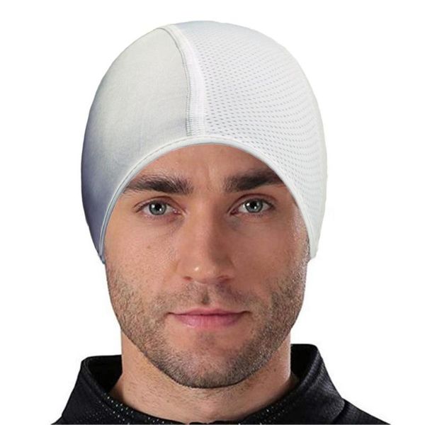 

cycling caps & masks warm riding cap liner winter beanie hat universal thermal under helmet for running skiing hiking, Black
