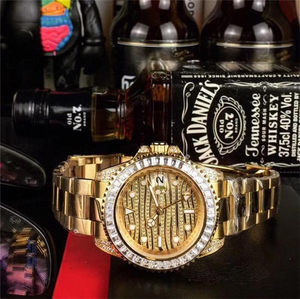 

2020 luxury automatic diamond self mens full watches de mechanical -winding wristwatches watch movement sweep reloj designer lujo jsrij, Slivery;brown