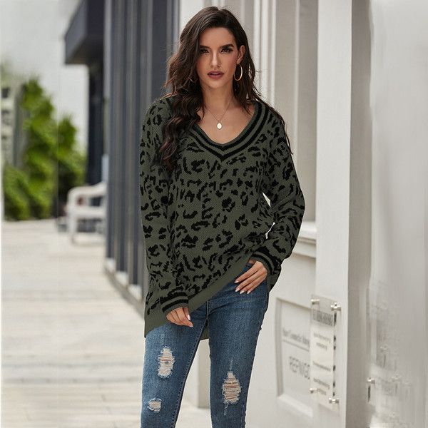 

women autumn female sweater women floral cardigan us europe style casual contrast long sweater womens designer jumper, Black