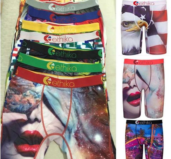 

new listing random styles ethika men's boxer underwear sports hiphop rock excise underwear skateboard street quick dry ing