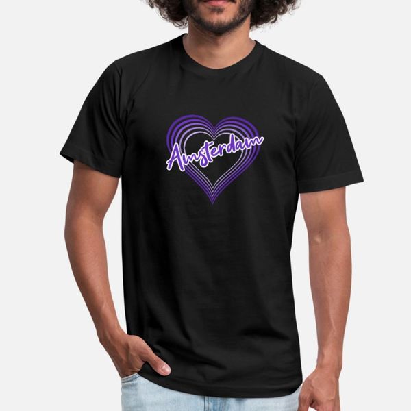 

amsterdam t shirt men custom cotton crew neck pictures crazy casual spring autumn family shirt