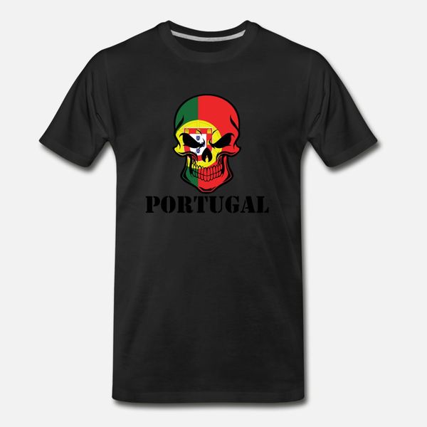 

португальский флаг череп португалия футболка мужчины конструктор 100% хлопок размер евро s-3xl фотографии фитнес мода весна досуг рубашка