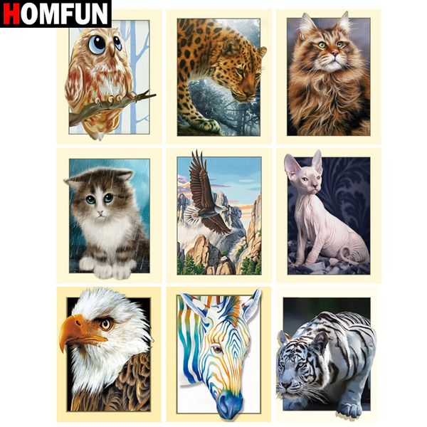 

homfun полный алмаз картина «animal фоторамку» смола дрель вышивки 5d diy даймонда картина ручной вышивки крестом подарок