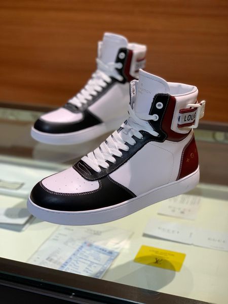 

2020 latest leather high casual shoes men's casual shoes fashion trend comfortable shoe size 38-45 type 39745400628a