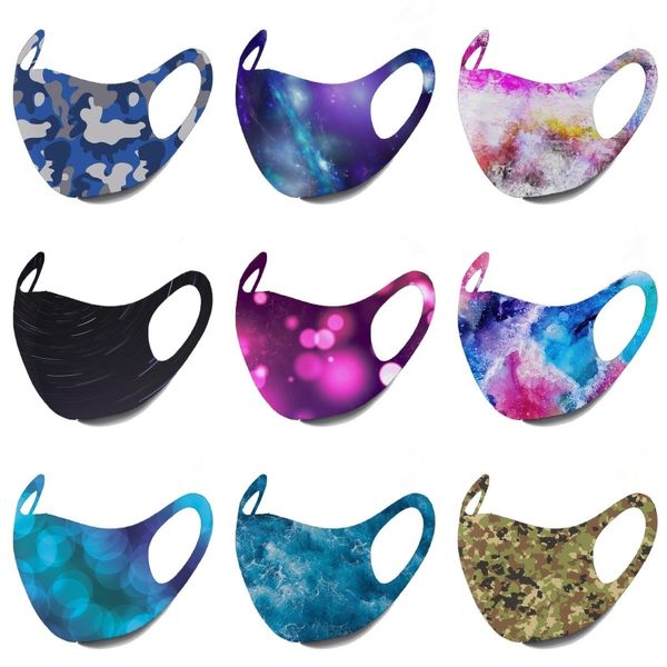 

nshvy breathable masks valve camouflage dust mask printed masks can be washed and reusable sunscreen masks with sponge valve#137