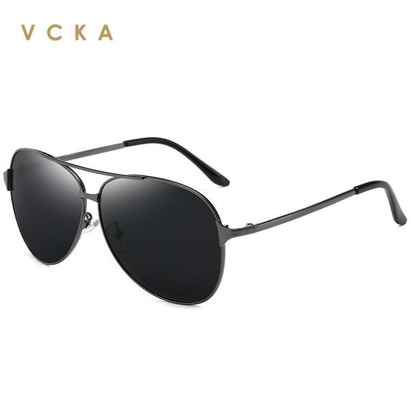 

vcka 2020 polarized sunglasses men uv400 pilot retro eyewear vintage sun glasses women uv400 driving anti-glare mirror oculos, White;black