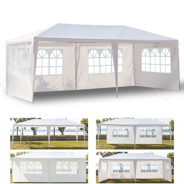 

party wedding 10x20ft tent outdoor patio canopy 3x6m heavy duty gazebo pavilion event with spiral tubes white item