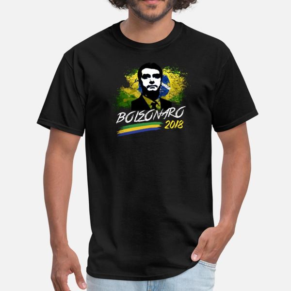 

bolsonaro 2018 t shirt brazil president elections t shirt men customized short sleeve s-xxxl leisure anti-wrinkle comical shirt