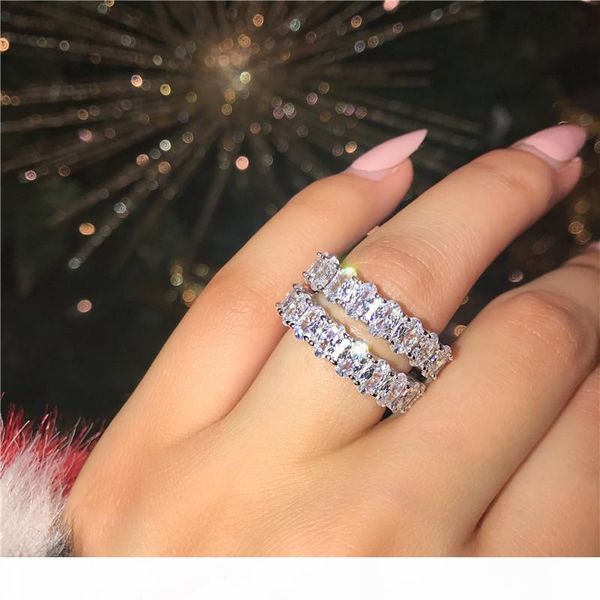 

fine ring oval cut diamond 925 sterling silver engagement wedding band ring for women men luxury finger jewelry gift, Slivery;golden