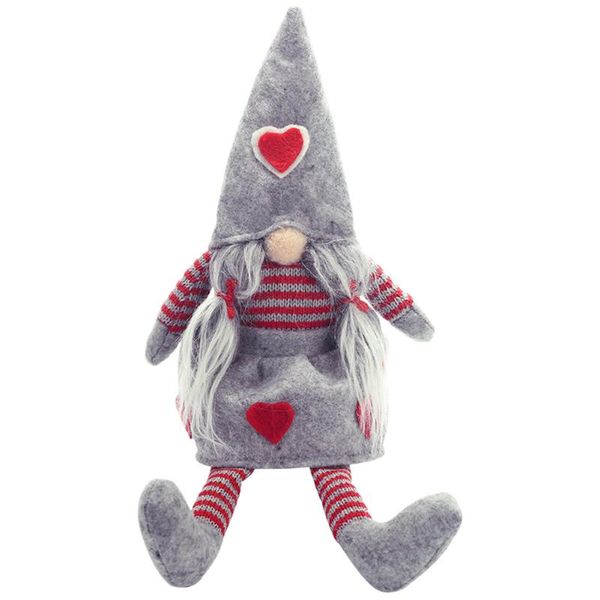 

gnomes figurines cute decoration gifts non woven fabric christmas doll holiday faceless small soft stripe ornament long legs