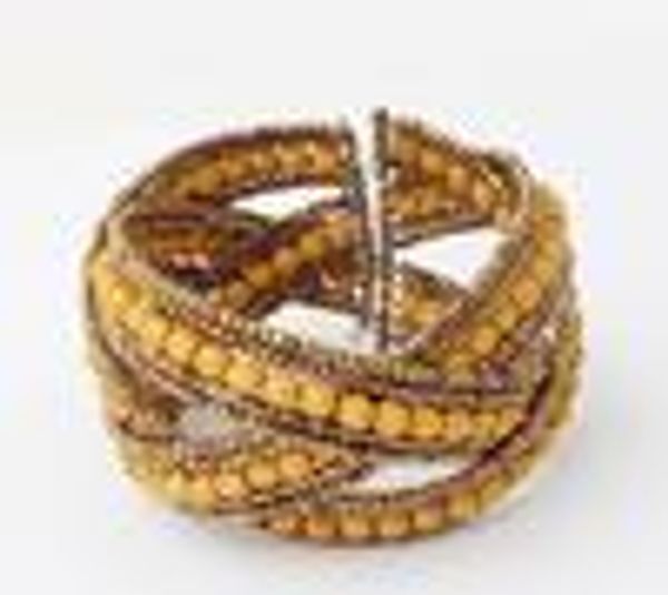 

fashion bohemia style alloy bangle cuff jewelry europe personality pure manual beads bangles bracelet jewelry colors mix sf6, Black