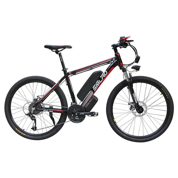 

c6 2020 popular mountain bike 21 speed strong electric bike and 48v 500w 26 inch ebike, Silver;blue