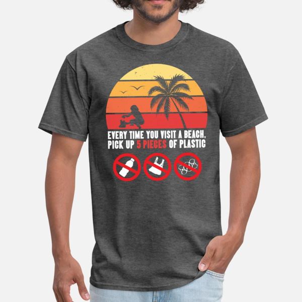 

beach cleanup up 5 pieces of plastic and keep our beaches clean t shirt men customize tee shirt s-xxxl vintage famous building shirt