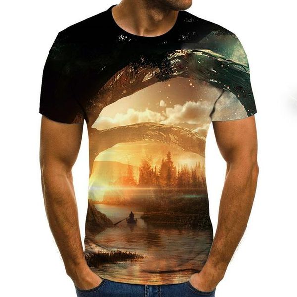 

summer galaxy star print 3d print shirts comics funny humor men clothing