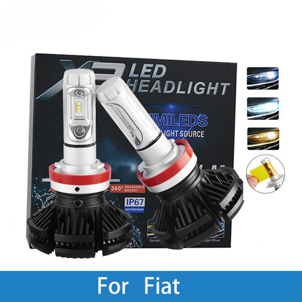

led автомобиля фара лампа h4 h7 h3 h1 h8 h9 h11 9005 9006 12v водить авто лампы для uno / punto / stilo / panda / albea / linea / idea / 500