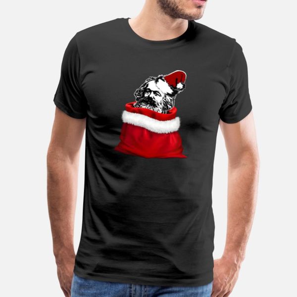 

karl marx christmas bag santa t shirt men create 100% cotton s-3xl formal loose new style spring autumn unique shirt