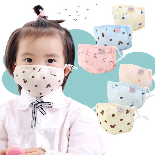 

washable non-disposable fabric mini baby pure cotton cartoon kid face mask