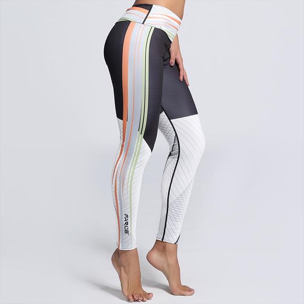 

fashion side stripe print leggings plus size gyms women new 5 styles slim legging fitness elastic sportes pants, Black