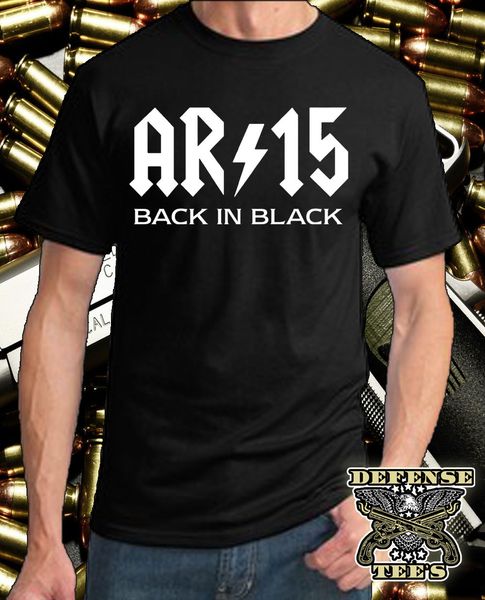 

fashion design бесплатная доставка ar-15 назад в черный t-shirt винтовка nra shirt второй поправки tee o-neck hipster tshirts