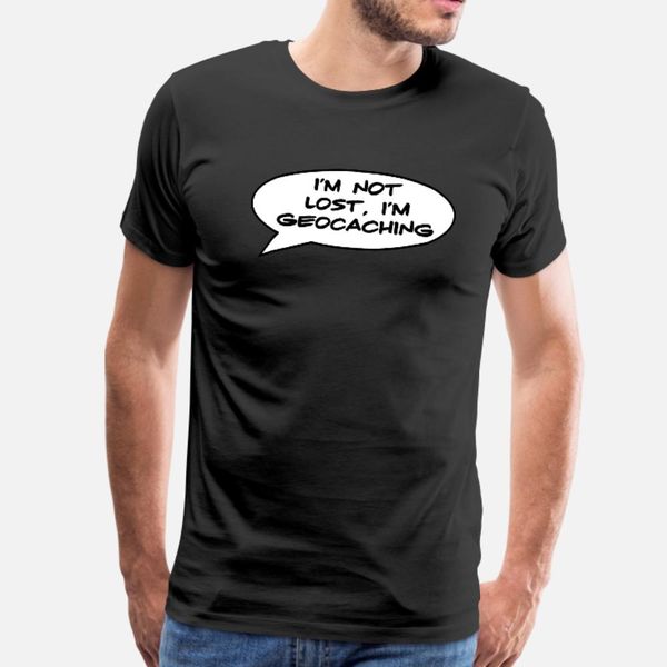 

geocaching t shirt men custom cotton round neck slim crazy funny summer style pattern shirt