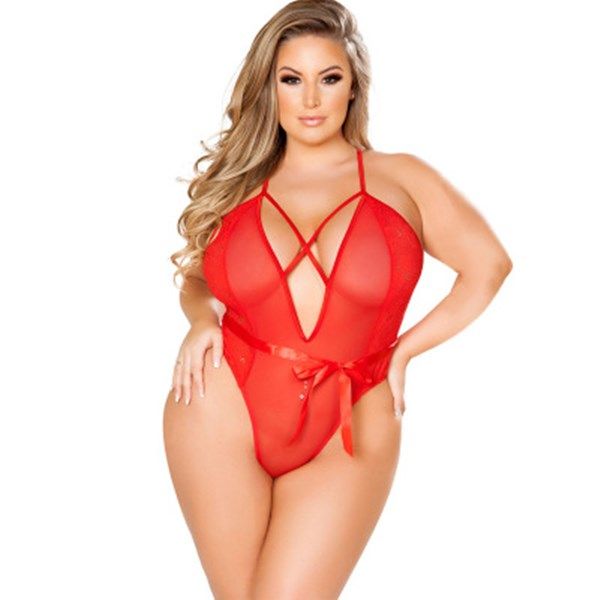 

горячие продажи 2020 новых дизайнерских дамы сексуального lingeries европейских американское сексуальных кружева сшивание сетка цельных пижа, Black;white