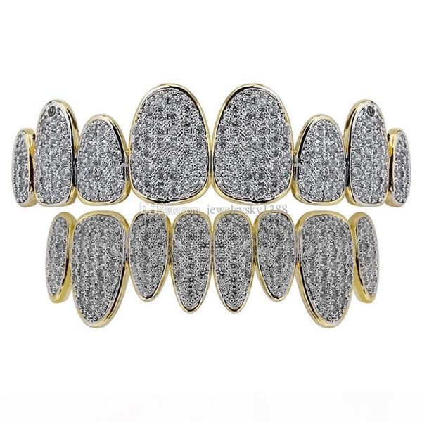 

gold silver diamond teeth grillz women men luxury teeth grillz bottom grills grill hip hop designer jewelry mens halloween christmas new, Black