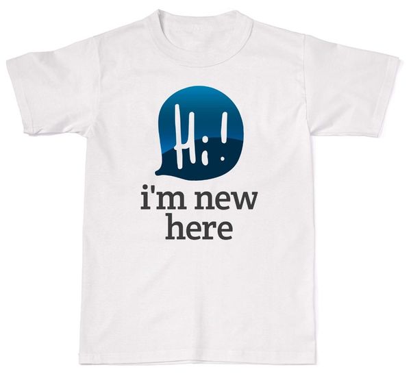 

2019 новый бренд дешевые продажа привет я здесь новый смешные cute cotton t shirt